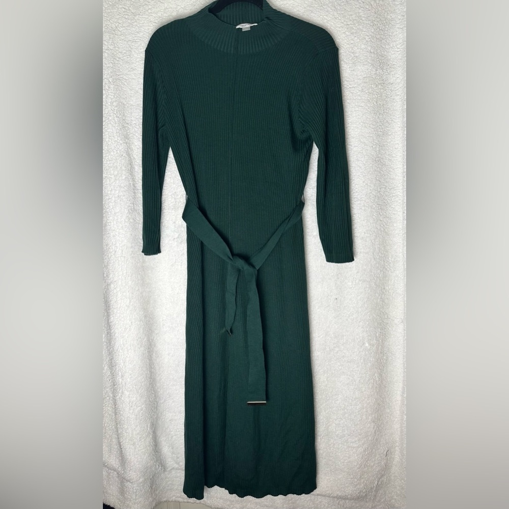 Calvin Klein: Green Sweater Dress- women’s size large